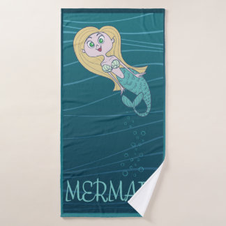 Niedliche Meerjungfrau Badehandtuch