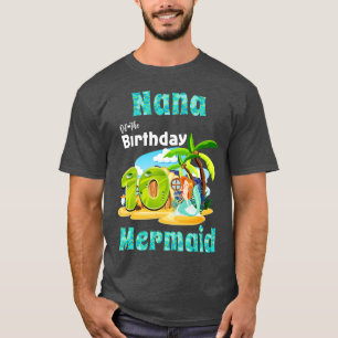 Niedliche Meerjungfrau Nana vom 10. Geburtstag T-Shirt
