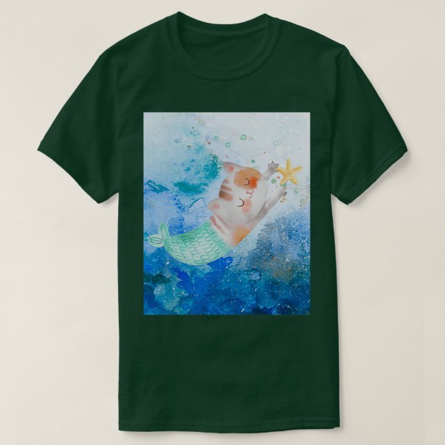 Niedliche Meerjungfrau T-Shirt (Design vorne)