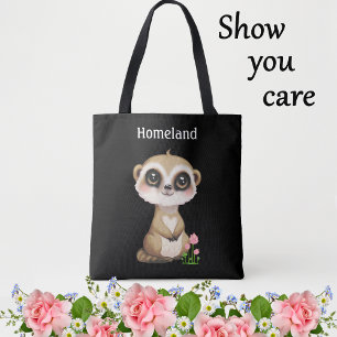 Niedliche Meerkat und Blume Personalisiert