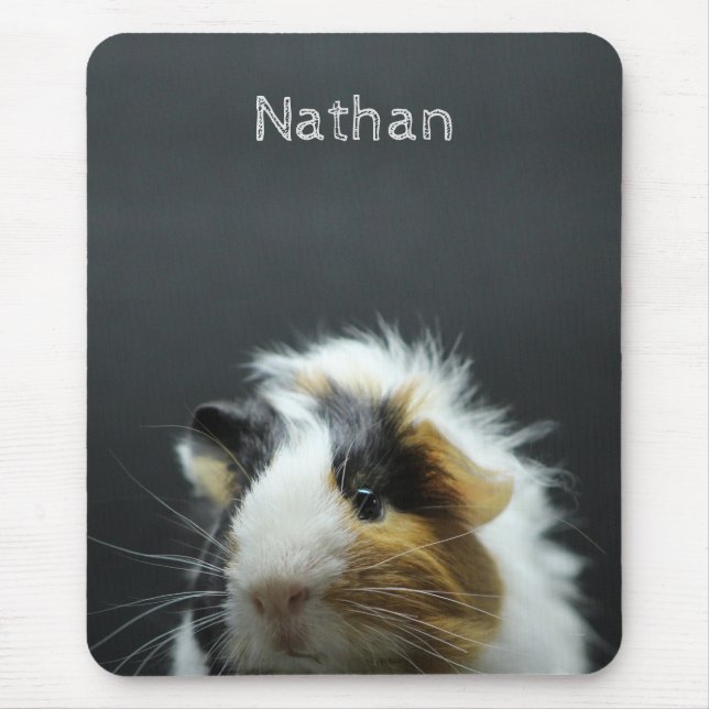 Niedliche Meerschweinchen-Tafel personalisiert Mousepad (Vorne)