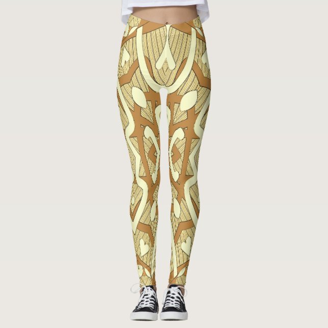 Niedliche mehrfarbige nahtlose "Ratti_Creative_Art Leggings (Vorderseite)
