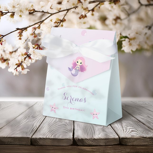 Niedliche Mermaid Girl Birthday Party Geschenkschachtel (Von Creator hochgeladen)
