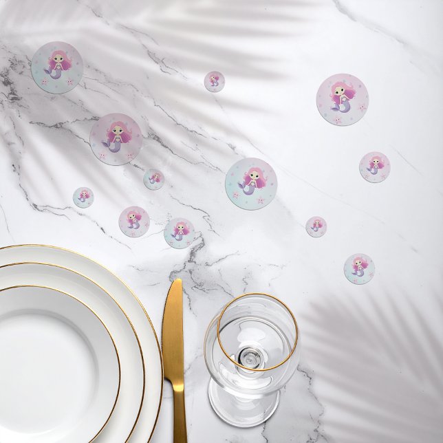 Niedliche Mermaid Girl Birthday Party Konfetti (Von Creator hochgeladen)