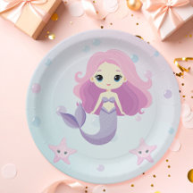 Niedliche Mermaid Girl Birthday Party