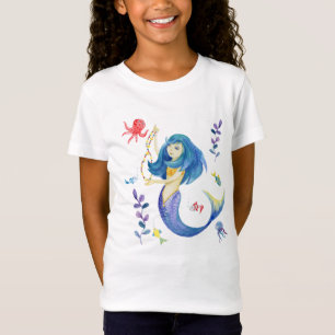 Niedliche Mermaid-Unterwasser  T-Shirt