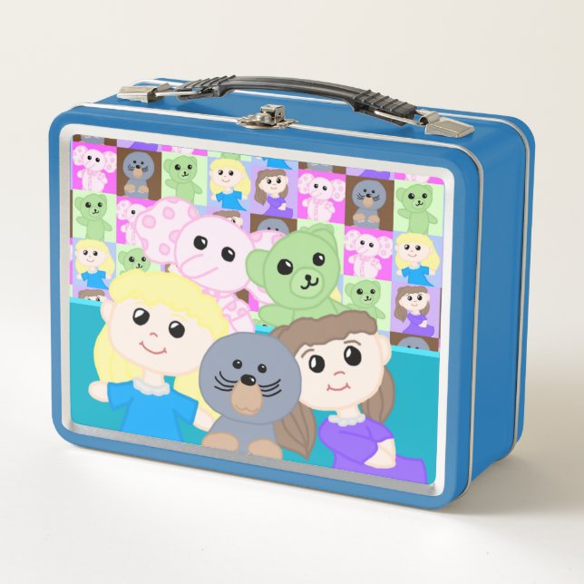 Niedliche Metall-Lunchbox mit Spielzeug-Thema Metall Brotdose (Vorderseite)