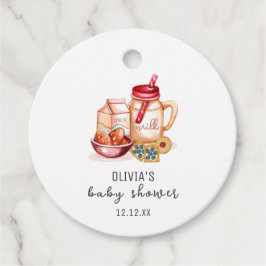 Niedliche Milch- und Kochgeschlechtsneutrale Babyd Geschenkanhänger