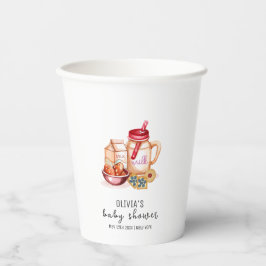 Niedliche Milch- und Kochgeschlechtsneutrale Babyd Pappbecher