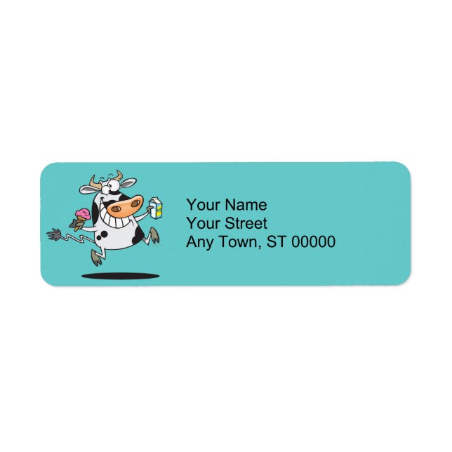 niedliche Milchkuhmilch Cartoon (Vorne)