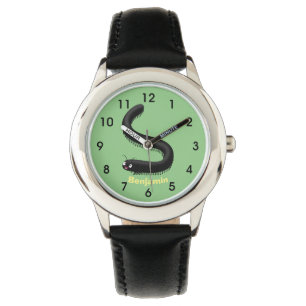 Niedliche Millipez-Cartoon-Abbildung Armbanduhr