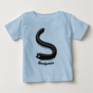 Niedliche Millipez-Cartoon-Abbildung Baby T-shirt
