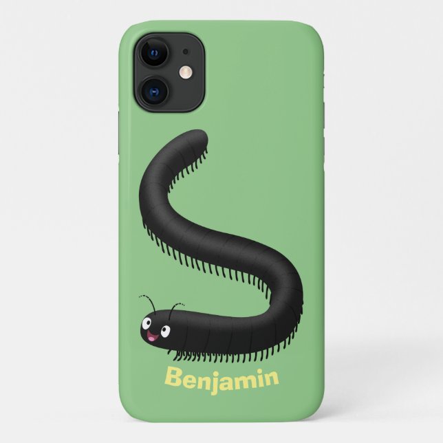 Niedliche Millipez-Cartoon-Abbildung Case-Mate iPhone Hülle (Rückseite)