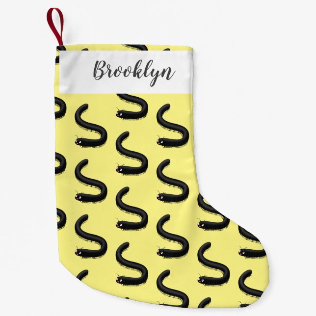 Niedliche Millipez-Cartoon-Abbildung Kleiner Weihnachtsstrumpf (Vorderseite)