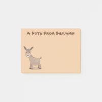 Niedliche Miniatur-Esel-Cartoon-Abbildung