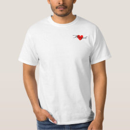 Niedliche minimale moderne, weiße Herzpartie Ihren T-Shirt