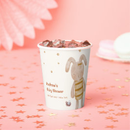 Niedliche Minimalistische Boho Bunny Toy Babydusch Pappbecher