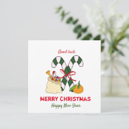 Niedliche Minimalistische Weihnachten und Neues Ja