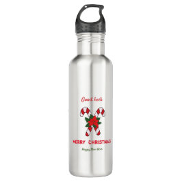 Niedliche Minimalistische Weihnachten und Neues Ja Edelstahlflasche