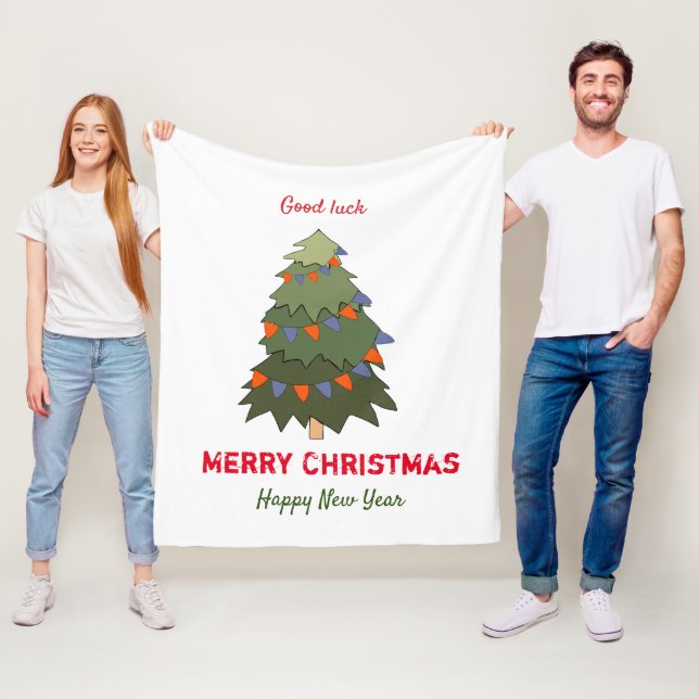 Niedliche Minimalistische Weihnachten und Neues Ja Fleecedecke (Beispiel)