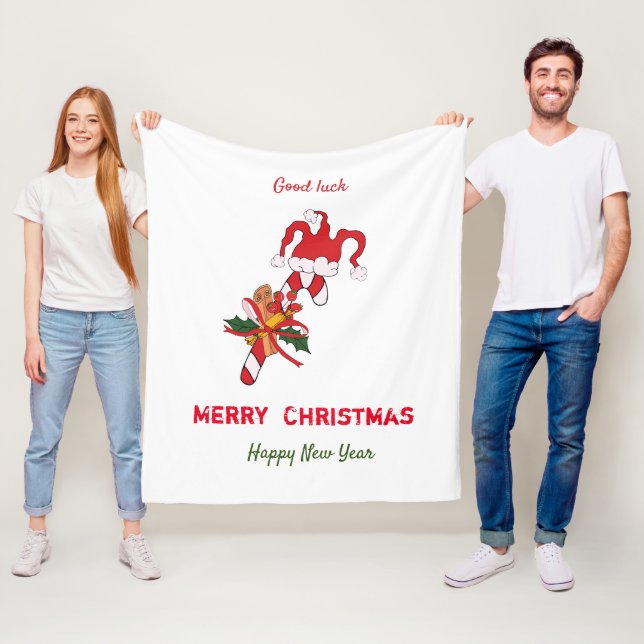 Niedliche Minimalistische Weihnachten und Neues Ja Fleecedecke (Beispiel)