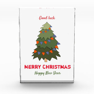 Niedliche Minimalistische Weihnachten und Neues Ja Fotoblock