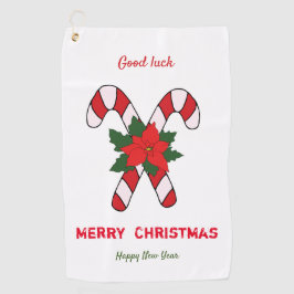 Niedliche Minimalistische Weihnachten und Neues Ja Golfhandtuch