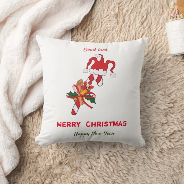 Niedliche Minimalistische Weihnachten und Neues Ja Kissen (Decke)