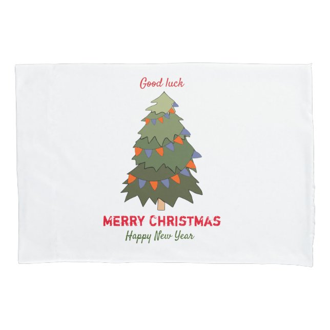 Niedliche Minimalistische Weihnachten und Neues Ja Kissenbezug (Vorderseite)