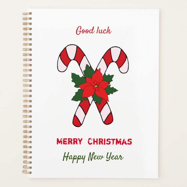 Niedliche Minimalistische Weihnachten und Neues Ja Planer (Vorderseite)