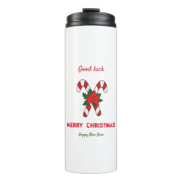 Niedliche Minimalistische Weihnachten und Neues Ja Thermosbecher