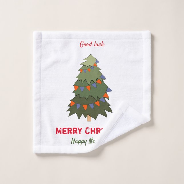 Niedliche Minimalistische Weihnachten und Neues Ja Waschlappen (Waschlappen)