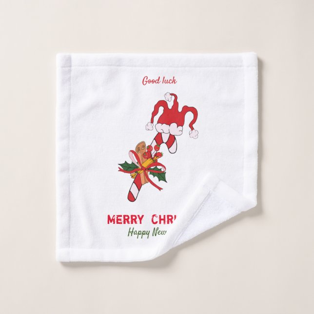 Niedliche Minimalistische Weihnachten und Neues Ja Waschlappen (Waschlappen)