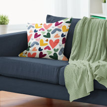 Niedliche Minze Grün Rosa Blau Herz Art Muster