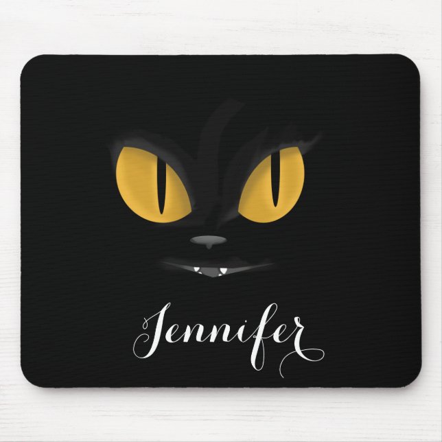 Niedliche Mischmasche mit Fangs Personalisiert Mousepad (Vorne)