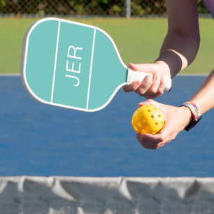 Niedliche Mit Monogramm Erstklassige Aquamarine We Pickleball Schläger