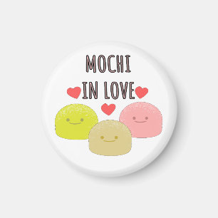 Niedliche Mochi Cartoon Zeichnungen Magnet