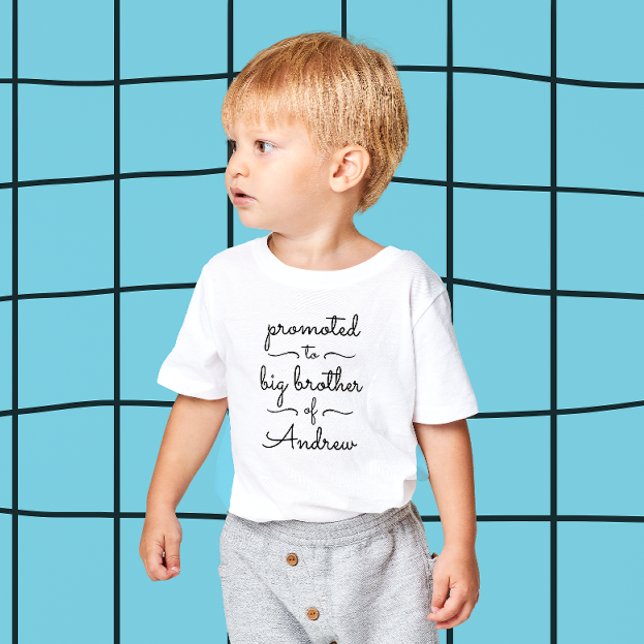 Niedliche moderne Big Brother Sister Minimal Typog Kleinkind T-shirt (Von Creator hochgeladen)