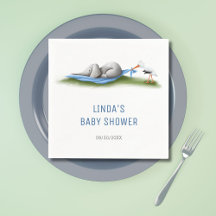 Niedliche moderne Elephant Boy Baby Dusche