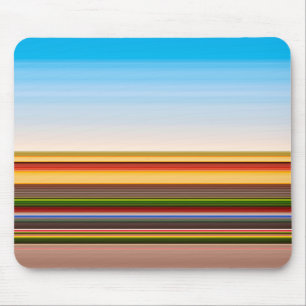 Niedliche, moderne, farbenfrohe Streifen Mousepad