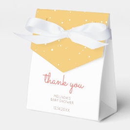 Niedliche, moderne Gelb-Wild-One-Sloth-Babydusche Geschenkschachtel