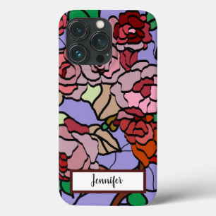 Niedliche, moderne, hellrote Blume Violet Case-Mate iPhone Hülle