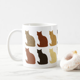 Niedliche moderne Katzenmuster-Tasse Tasse