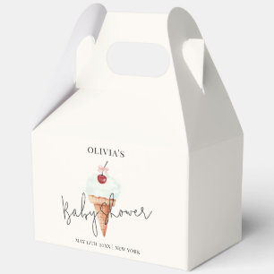 Niedliche moderne Kirschschschnecke Eiscreme Babyd Geschenkschachtel