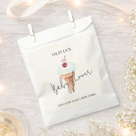 Niedliche moderne Kirschschschnecke Eiscreme Babyd Geschenktütchen