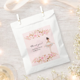 Niedliche moderne Kleine Ballerina Foto Babydusche Geschenktütchen