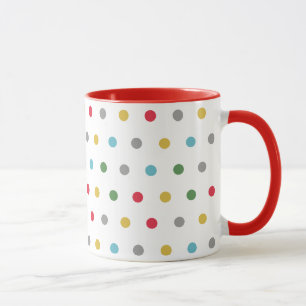 Niedliche, moderne Polka Dots Tasse