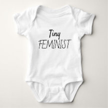 Niedliche moderne Typografie Tiny Feminist Girl Po