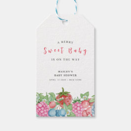 Niedliche moderne Wild Berry Sweet Baby Dusche Geschenkanhänger