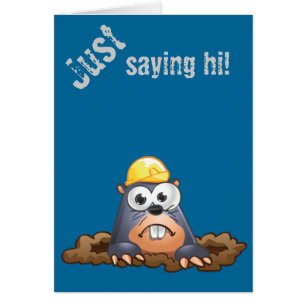 Niedliche Mole-grabender Cartoon